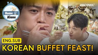 Minho’s Korean Buffet Feast 🍲 Piling Up Side Dishes! | Home Alone EP617 | KOCOWA 