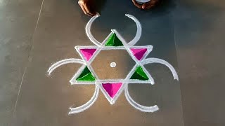 Pongal special simplerangoli/sankaranthimuggulu#Pongalpotkolam/margazhirangoli/gokulramyakolangal