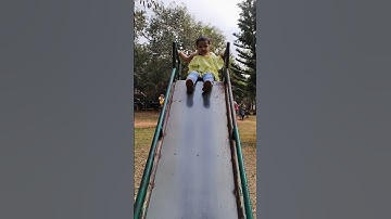 cute baby enjoying slide #viral #shorts #youtubeshorts