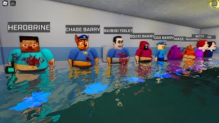 WATER NIGHTMARE MODE! ALL NEW WATER MORPHS in BARRY'S PRISON RUN! FULL GAME (#Roblox) #obby