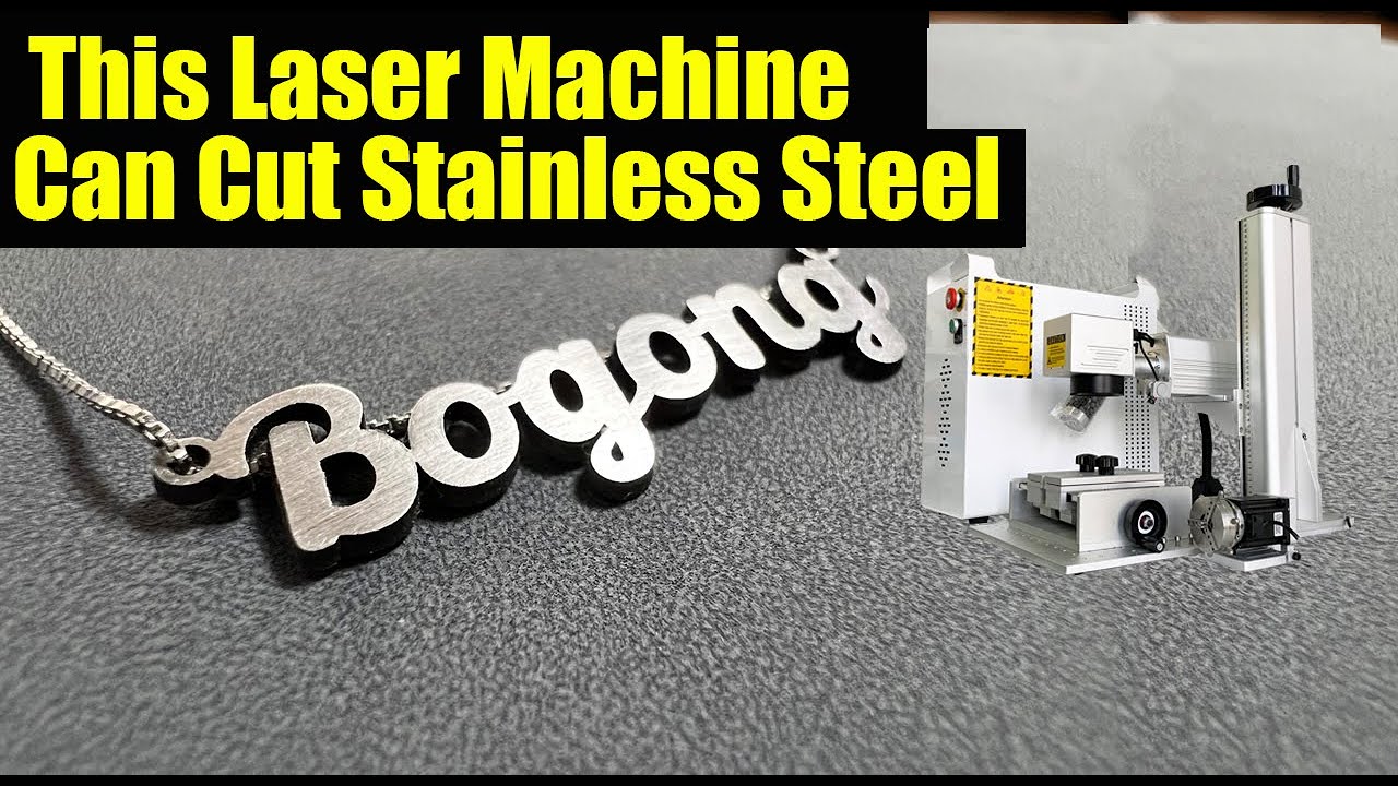 This Laser Engraver Can Cut Stainless Steel Name Pendant SS Name