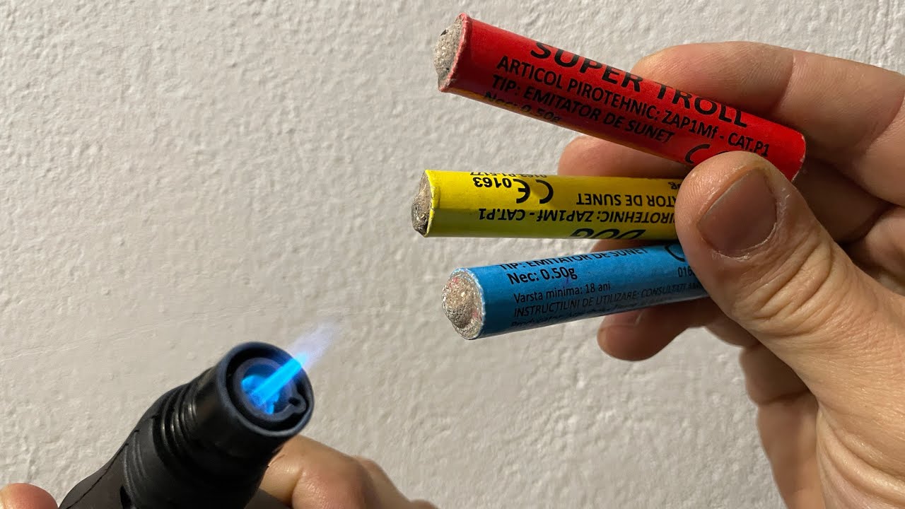 Test petarde Buldog Super Troll show show 120  Test gramaj 0,5g Test Firecracker  Fire Show 💣