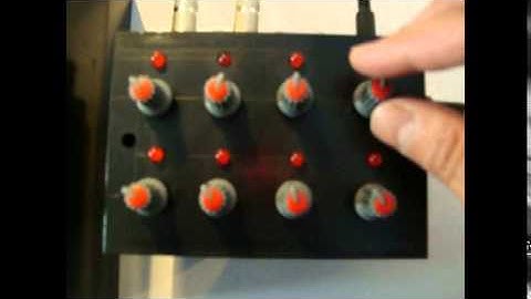 Mini Sequencer 8 Step , gate & cv out , 9-12 volt.