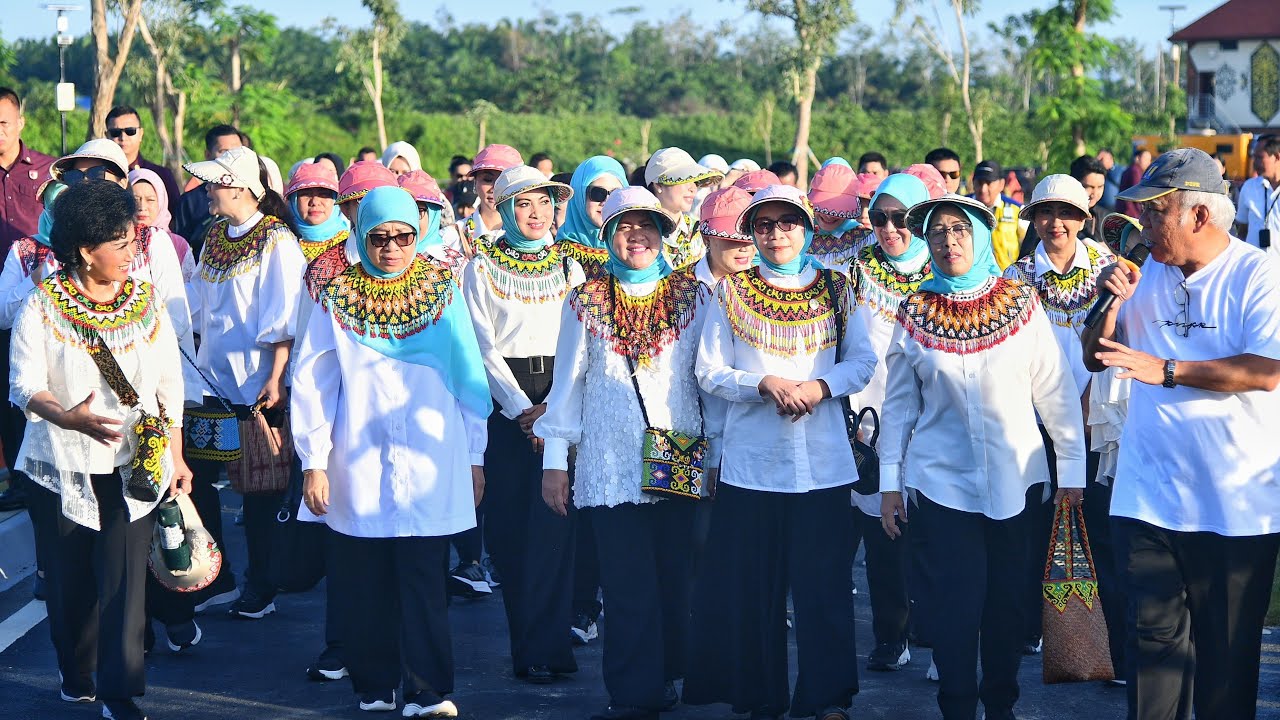 Ibu Iriana dan OASE KIM Kunjungi Bendungan Sepaku Semoi, IKN, 12 September 2024