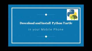 Full Python Turtle on Mobile #Pythonturtle #programming Guide