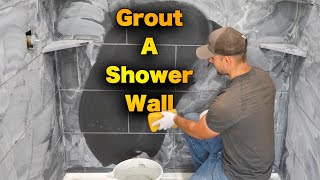 How To Grout A Shower Wall  EASY StepByStep Guide