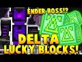 DELTA LUCKY BLOCK MOD vs ENDER SOLDIER BOSS MOD | Minecraft - Mod Showcase | JeromeASF