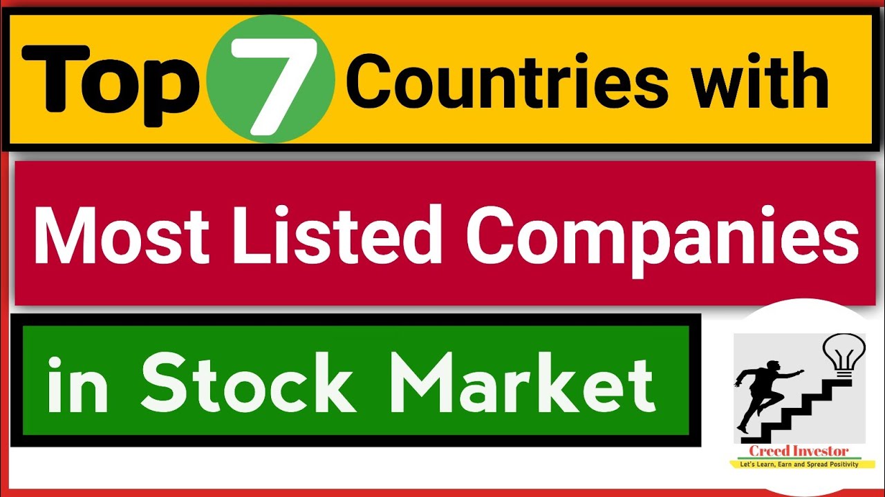 Top 7 Countries With Most Listed Companies in Stock Market || Stock Market Facts || Creed Investor