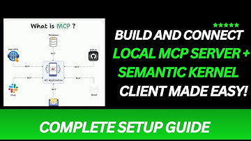 How to Build an MCP Server and Connect It to Semantic Kernel — Full Tutorial!"🚀