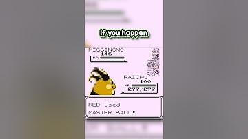 You Can Catch Generation 2 Pokemon in Generation 1 - Pokemon Red & Blue Glitch