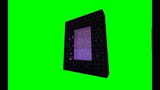 Nether portal Minecraft green screen vfx (no copyright)