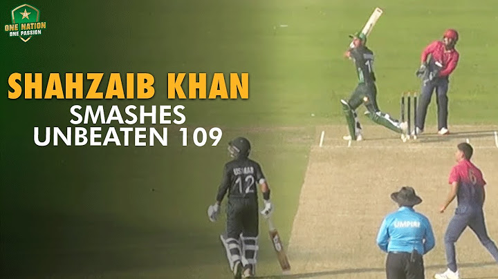 Shahzaib Khan smashes unbeaten 109 | Pakistan U19 vs UAE U19 | 50-Over Tri-Series, 2024