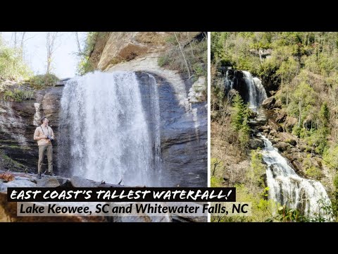 We Found The East Coast's Tallest Waterfall! (Lake Keowee, SC and Whitewater Falls, NC)