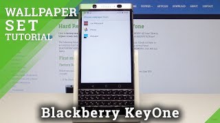 How to Change Wallpaper on BLACKBERRY KeyOne - Set Up Desktop screenshot 2