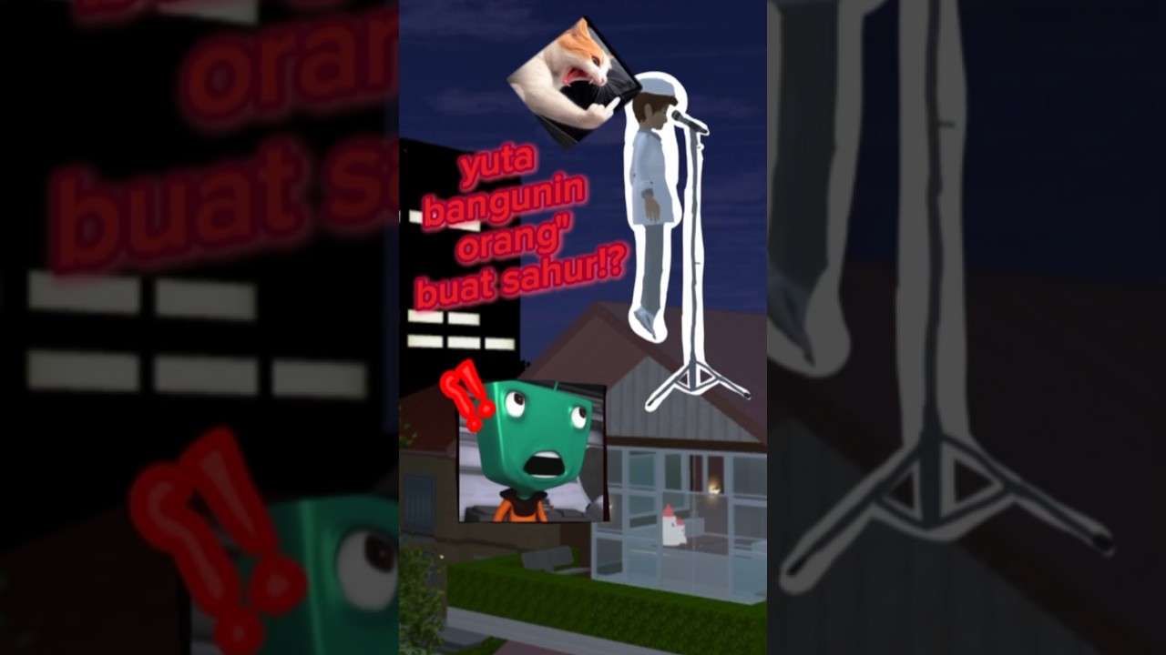 yuta bangunin orang" buat sahur!? #sakuraschoolsimulator