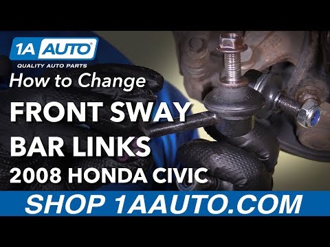 How to Install Replace Front Sway Bar Links 2006-11 Honda Civic