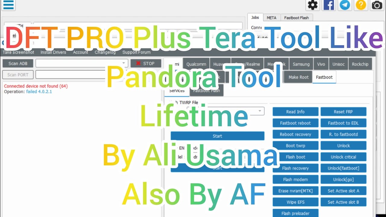 DFT PRO Plus Tera Tool Lifetime By Ali Usama Also By AF 