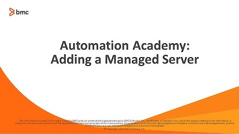 BSA: Adding a Managed Server