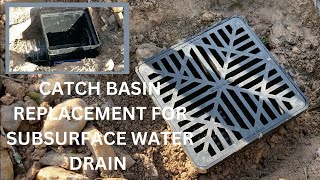 Easy Catch Basin Replacement for damaged Subsurface Yard Water Drain by Corporate Gone Country 366 views 10 months ago 5 minutes, 45 seconds