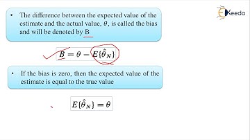 Parameter Estimation Bias and Consistency