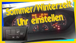 Ducato Jumper Boxer Uhr einstellen Sommerzeit / Winterzeit