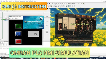 CX Programmer : SUB (-) Instruction Omron PLC With HMI CX Designer Simulation