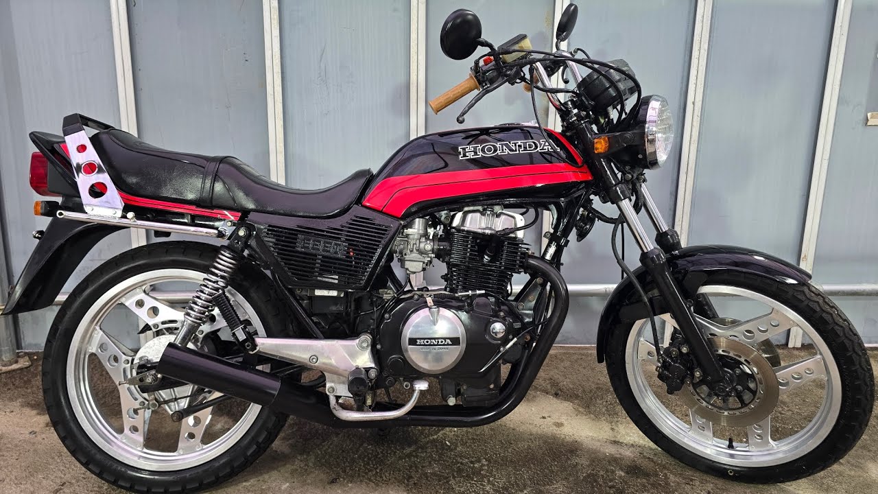 ホンダ ホーク3 CB400N 欧州仕様最終型 ショート管 エンジン始動 空ぶ