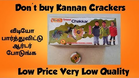 Kannan Crackers 2022 | Bad Experience with Ground Chakkar Special Testing!