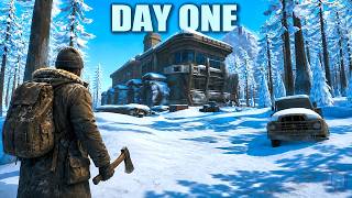 Day 1 in This NEW Frozen World Post-Apocalyptic Survival Game... screenshot 3