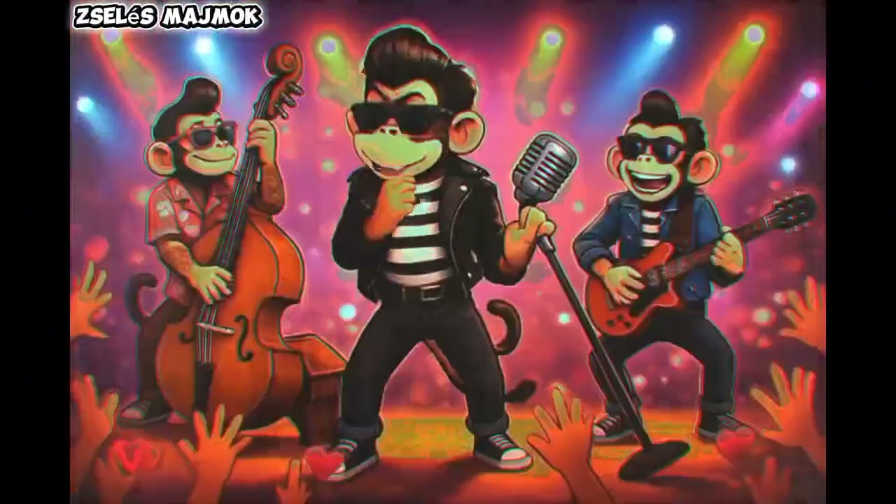 Zselés Majmok - Majdnem Hűséges 😉 (AI Rockabilly Cover)