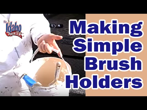 making a paint brush holder paint brush hacks youtube