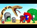 Rescue SUPERHEROES Baby HULK Family &amp; SPIDERMAN From GIANT PYTHON : Returning from the Dead SECRET