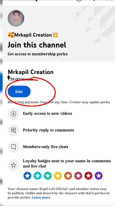 Youtube Channel Membership Join Kaise Kare #shorts #viral #trending #membership #join #yt #short