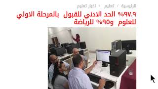 الحد الادنى للمرحلة الأولى لتنسيق القبول بالجامعات 2020 علمى علوم ورياضة وادبى