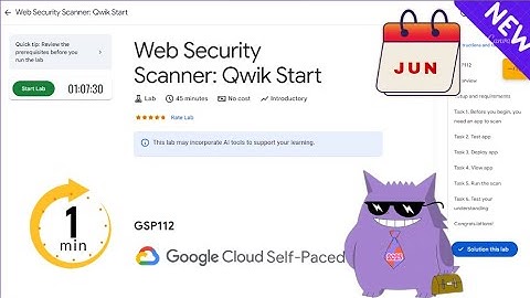 Web Security Scanner: Qwik Start   | #2025 | #GSP112 |#qwiklabs |Solution