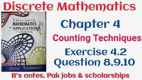 Discrete Mathematics by Dr. Abdur Rehman | chapter 4 Exercise 4.2 question 8,9,10 | discrete Math |