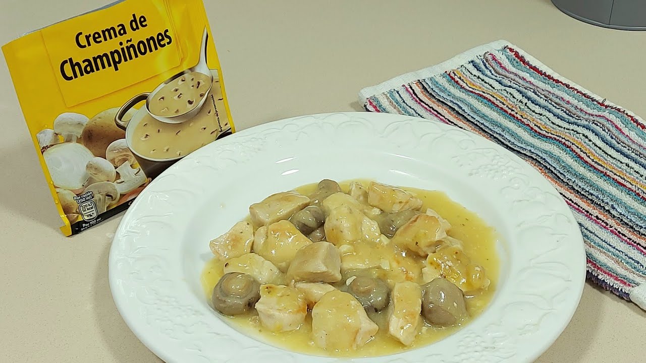 ⏳️POLLO EN SALSA RÁPIDA 👆 CON UN SOBRE DE CREMA DE CHAMPIÑONES // BEATRIZ COCINA