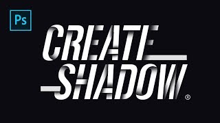 How To Create Drop Shadow on Text Line - Photoshop Tutorials