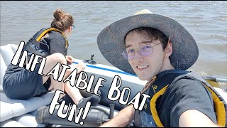 Inflatable Boat Maiden Voyage!!! (Intex Excursion 5)