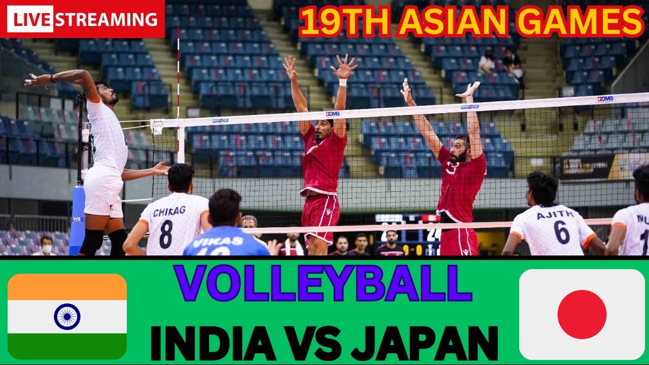 🛑ASIAN GAMES LIVE 🛑INDIA VS JAPAN VOLLEYBALL MATCH LIVE 19TH ASIAN GAMES 2023 LIVE #asiangames