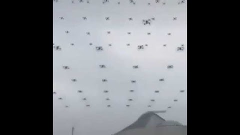 Chinese AI drone army swarm