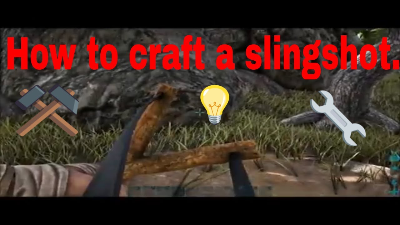 Ark Survival Evolved Crafting A Slingshot Tutorial YouTube