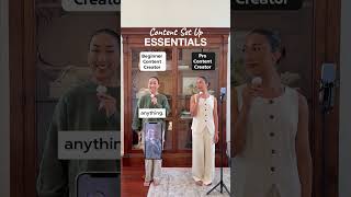 Content set up essentials are going to look different for everyone📱 #Shorts