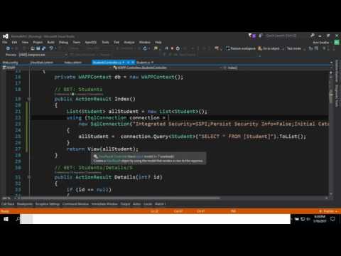 using dapper with ASP.NET MVC Controller