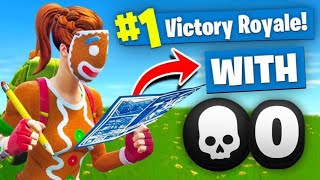 WINNING *SOLO* With NO KILLS In Fortnite Battle Royale (Challenge)