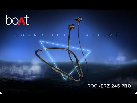 boAt Newly Launched Rockerz 245 pro Bluetooth Neckband with BEASTMode GamingENx Tech for Clear Calls