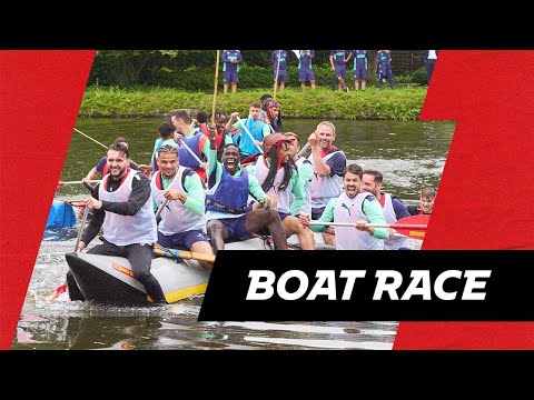 TEAMBUILDING PSV BOAT RACE ?? | Who creates the best boat and wins? ?
