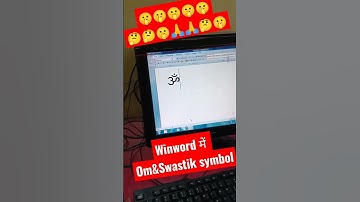 Winword में Om&Swastik symbol#Sort#video#Training#shanti computer center