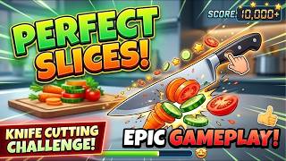 Perfect Slices Gameplay | Knife Cutting Challenge Live screenshot 2