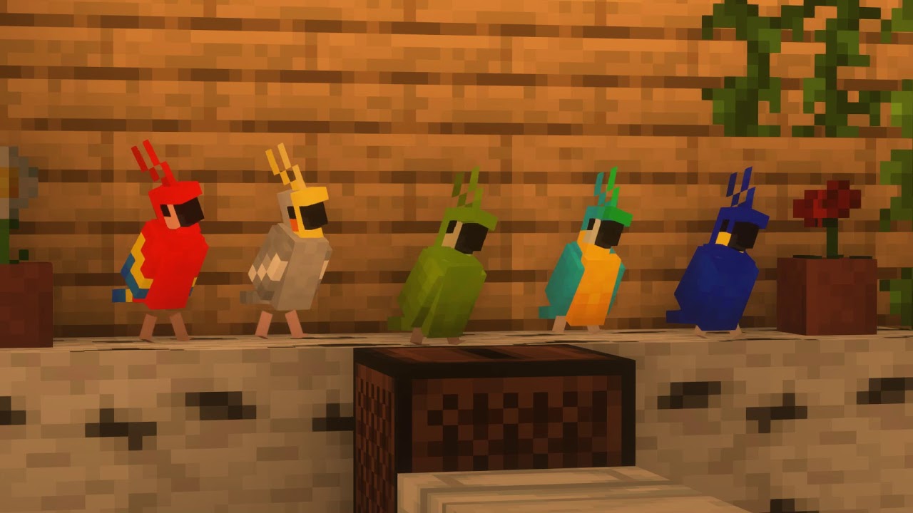 Minecraft's Parrot Dance with Pillager's voice - YouTube